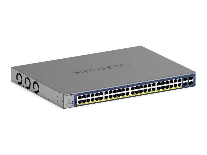 NETGEAR Smart S3300-52X - V3 - Switch - L3 Lite - Smart - 48 x 10/100/1000 + 4 x SFP+ - Desktop, an Rack montierbar (380