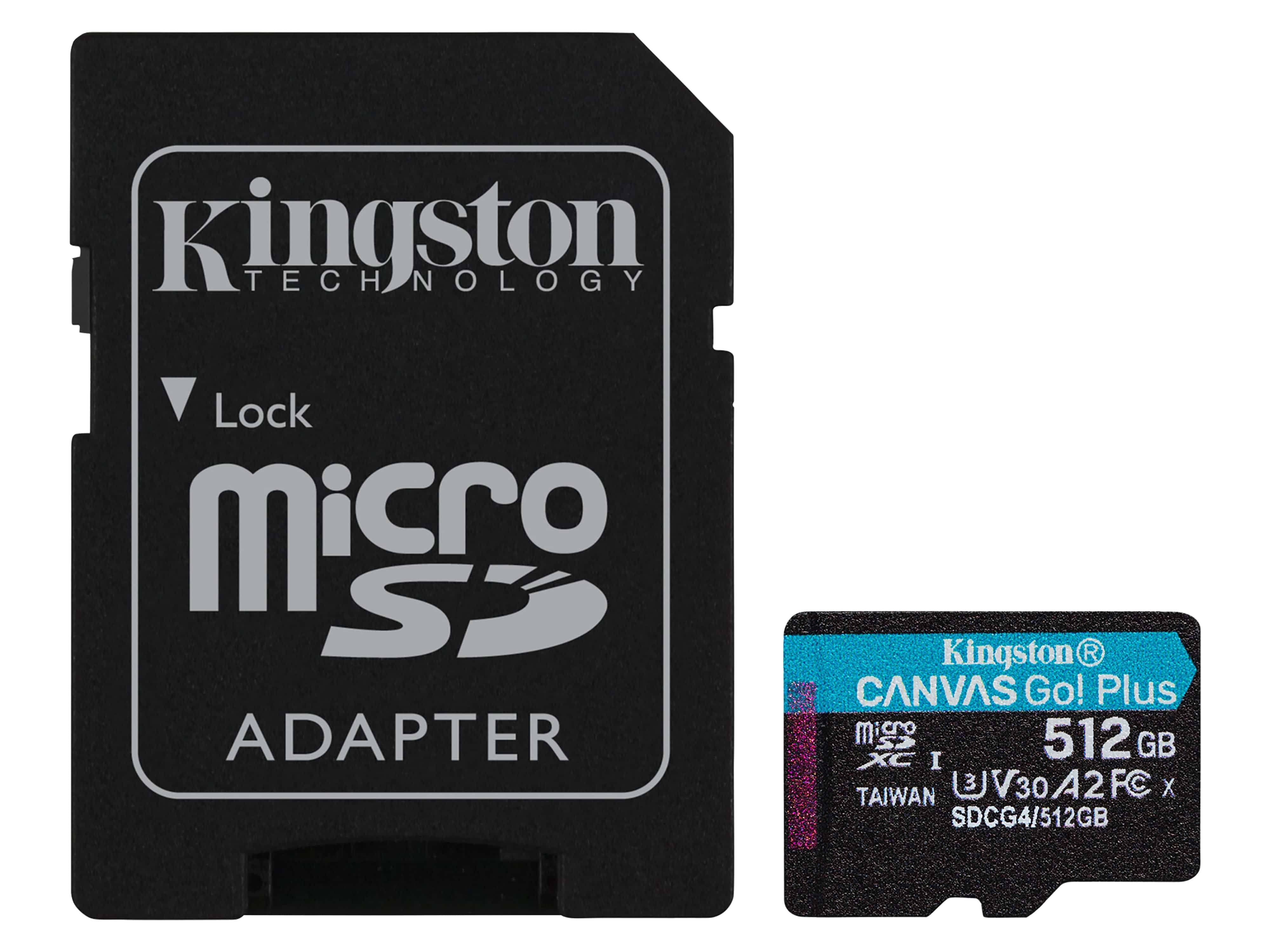 KINGSTON MicroSDXC-Card Canvas Go! Plus 512GB inkl. Adapter