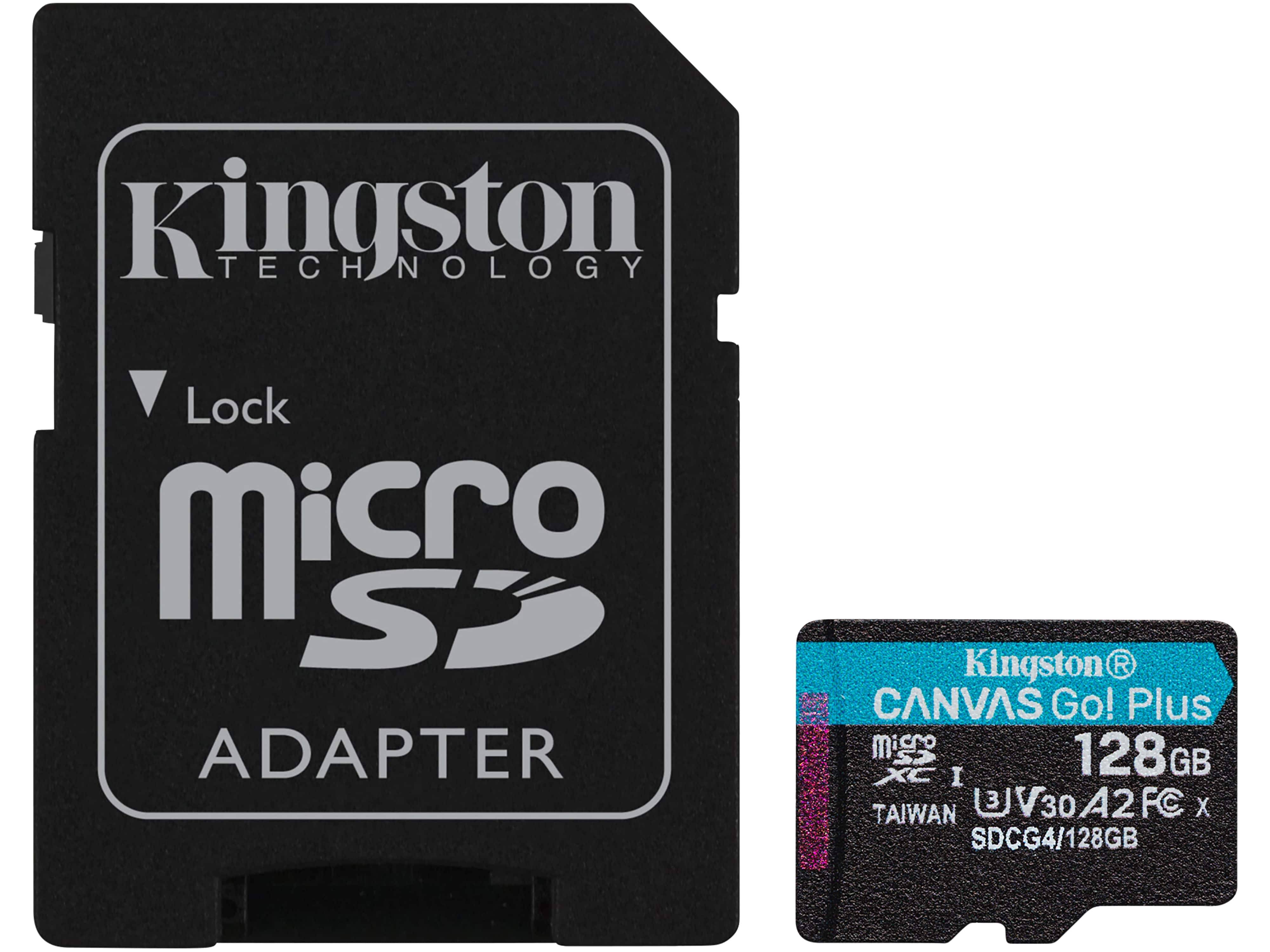 KINGSTON MicroSDXC-Card Canvas Go! Plus 128GB inkl. Adapter