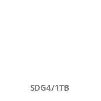 Weißes Bild mit kleinem grauem Text „SDG4/1TB