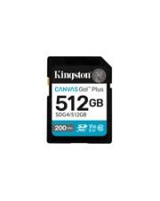 Kingston 512 GB SDXC Canvas Go Plus Gen4 200MB/s C10 UHS-I U Secure Digital SD