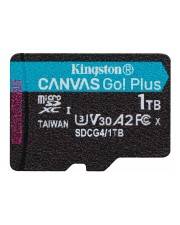 Kingston Canvas Go! Plus 1TB microSD-Karte mit U3, V30, A2 Geschwindigkeitsklassen und SDXC UHS-I Bezeichnung.