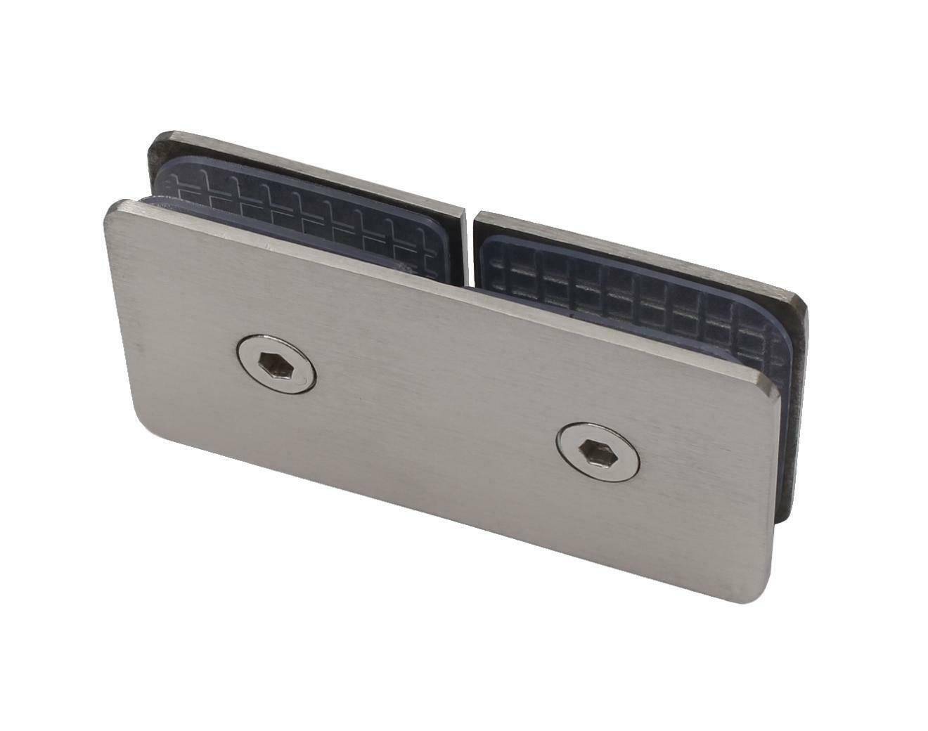 Edelstahl Glashalter 6mm 8mm 8,38mm 8,76mm Klemmhalter Glasklemme Glastüre Glas C