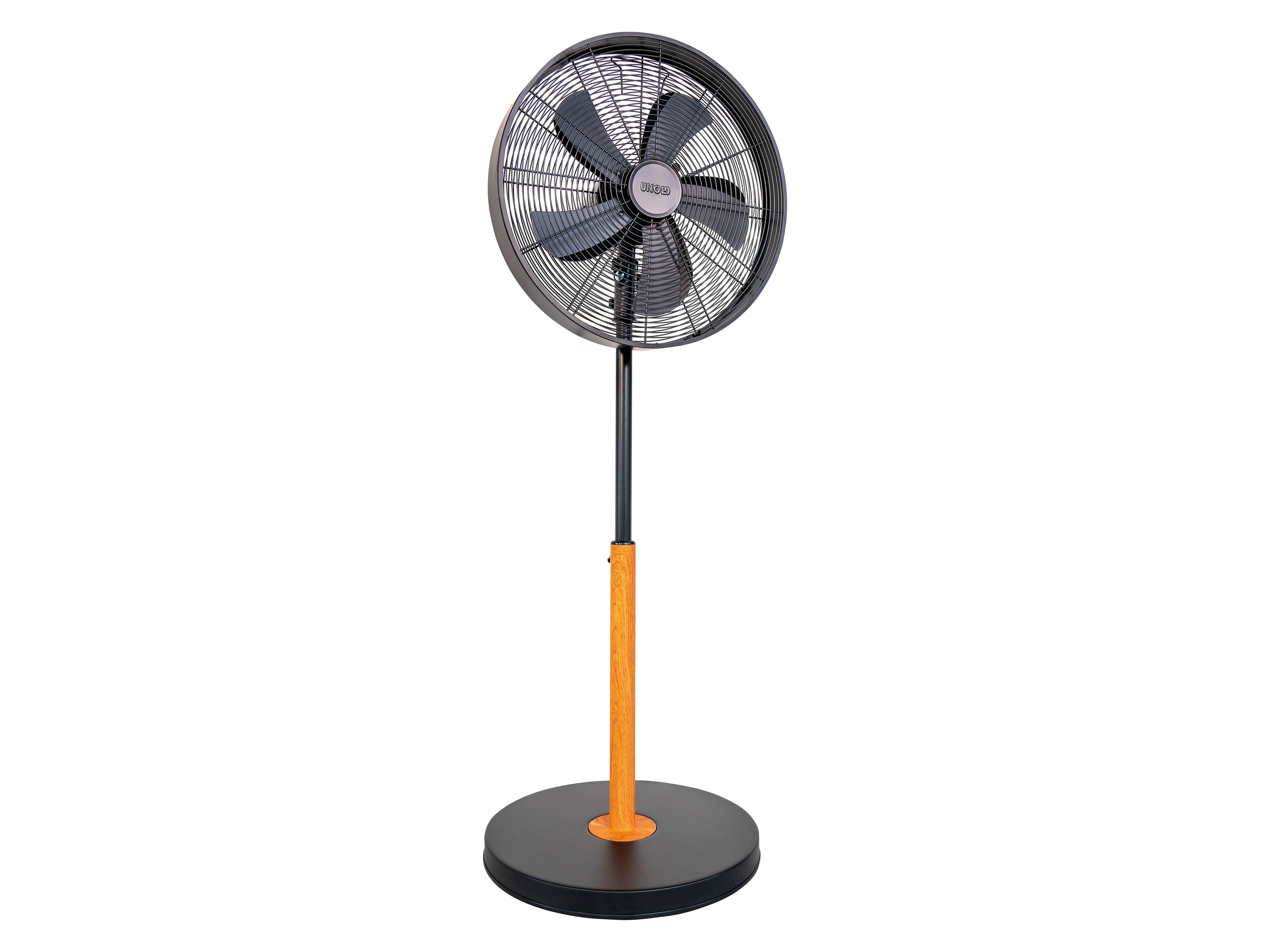 UNOLD Standventilator 86725, Black Steel, 50 W
