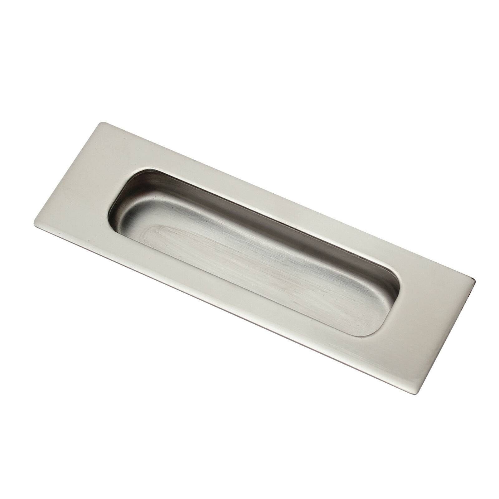Edelstahl Griffmuschel hochglanzpoliert Griffmulde Muschelgriff Möbelgriff Chrom eckig