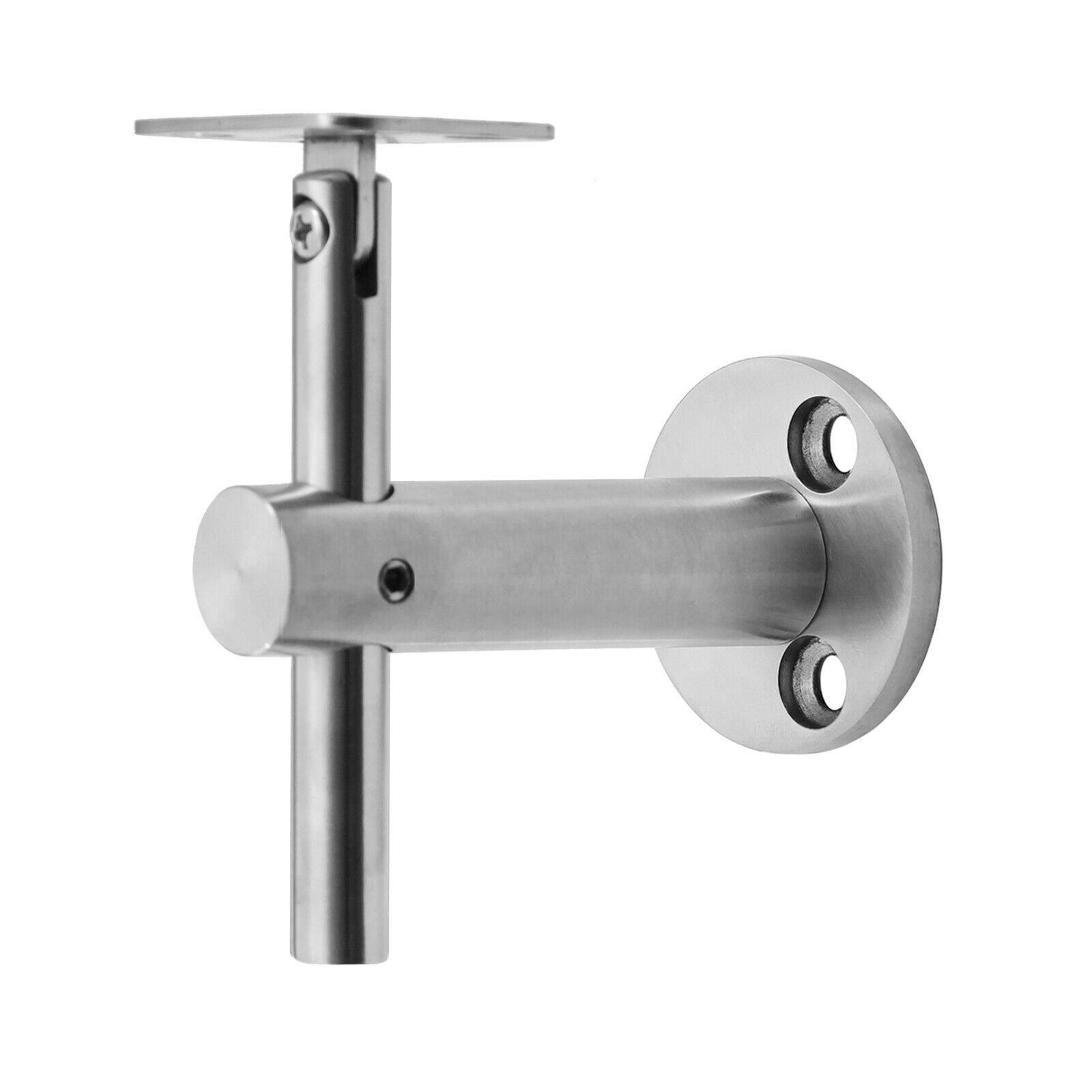 Edelstahl Handlaufhalter Handlaufträger Handlauf Wandhalter Holz Geländer Rohr C - Flach