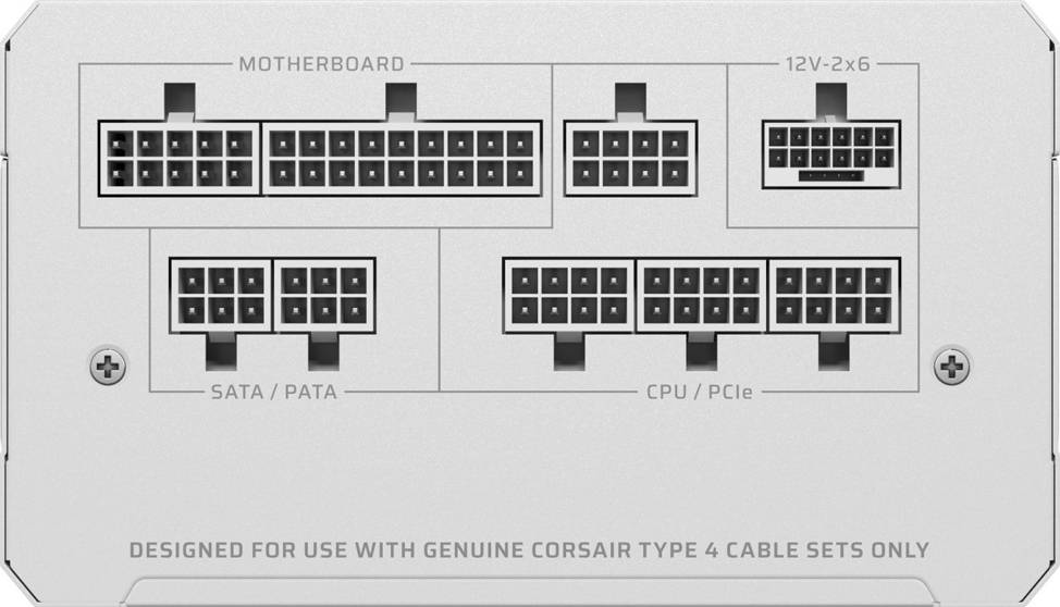 Corsair RM1000e Netzteil ATX 3.1 1000 Watt (Gold/CM-full) weiß