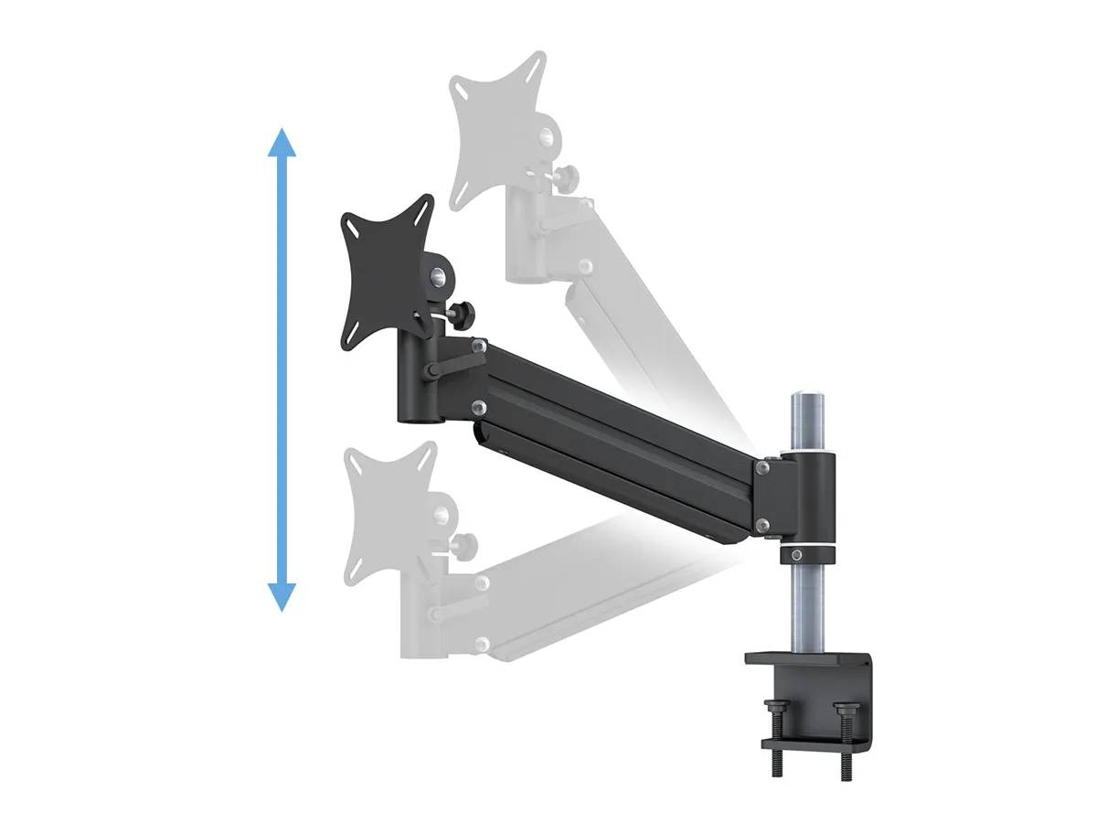 TFT-Lift Monitorhalter XL für 1 Bildschirm mit Tischklemme - 17"-32"