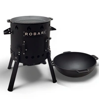 Utschak Set mit Kasan 12 L mit Grilldeckel und Zubehör Utschak Set mit Kasan 12 L mit Grilldeckel und Zubehör