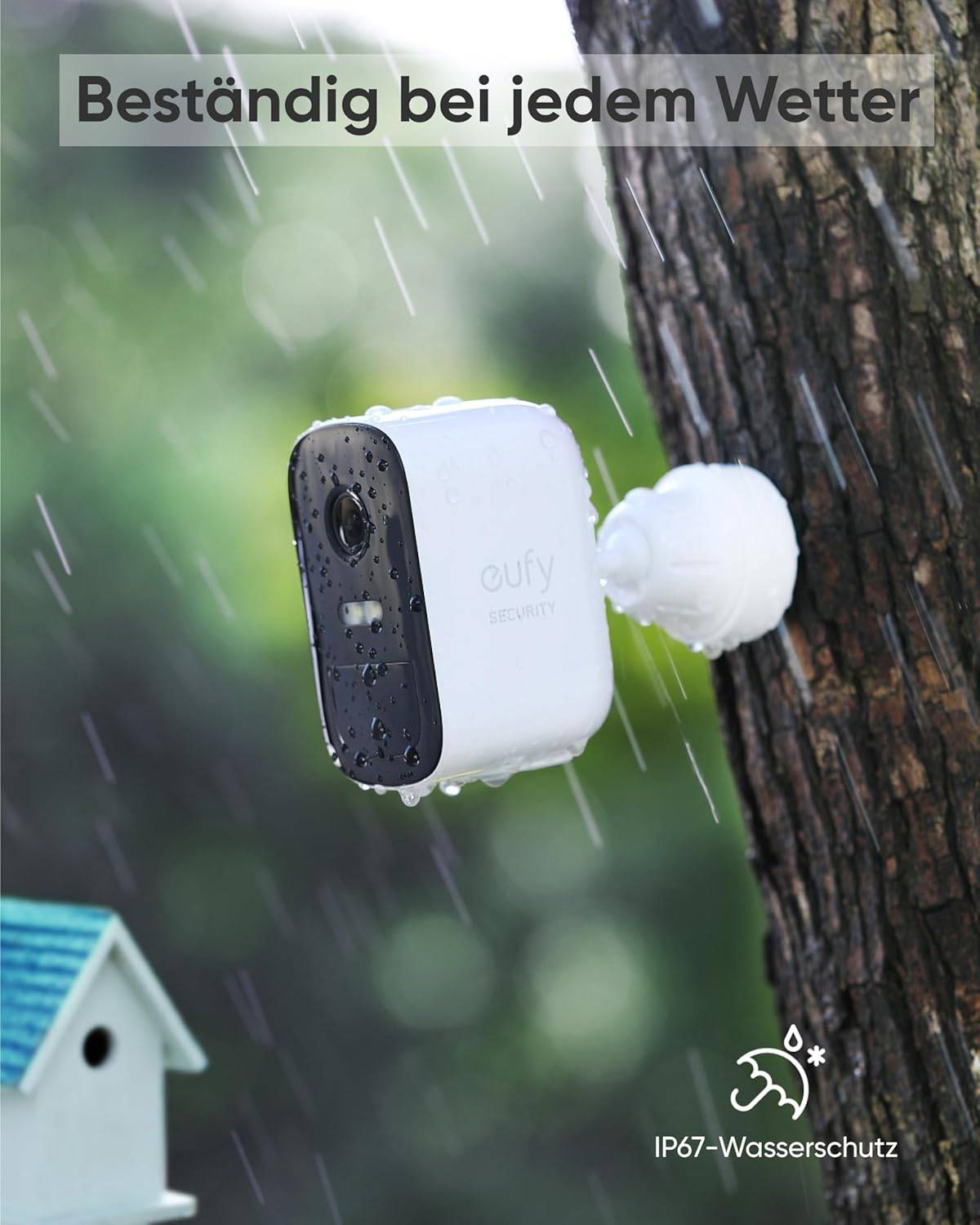 eufy Security eufyCam 2C Überwachungskamera Akku HD 1080p IP67 wetterfest