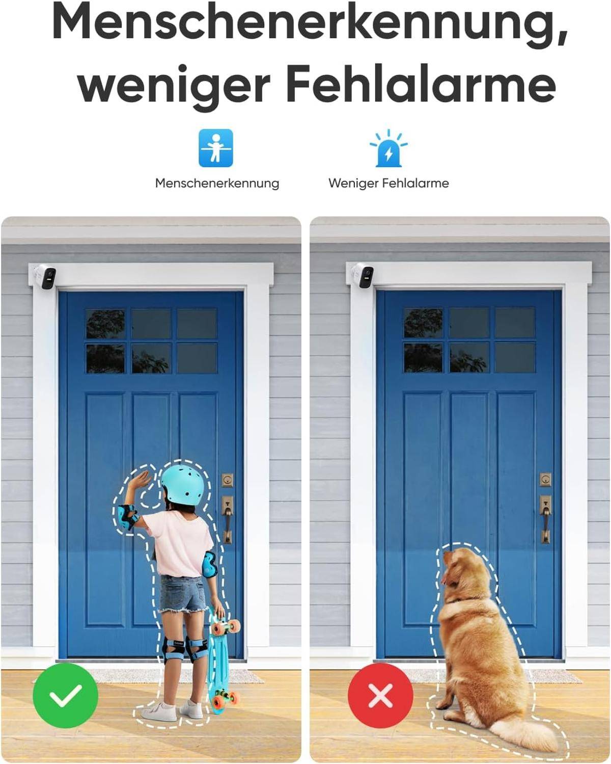 eufy Security eufyCam 2C Überwachungskamera Akku HD 1080p IP67 wetterfest