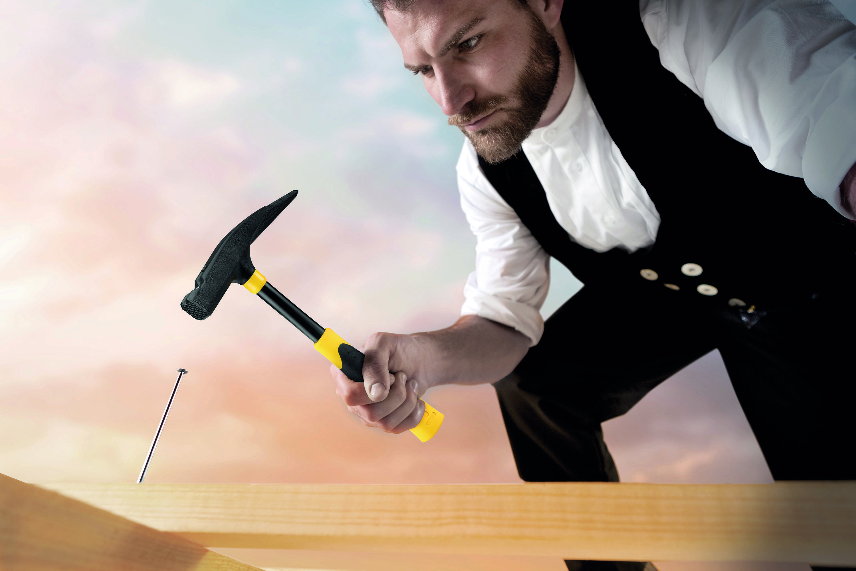 PICARD X STABILA Box Latthammer 620M + Taschenbandmaß BM300 5m + Mini-Wasserwaage Pocket PRO