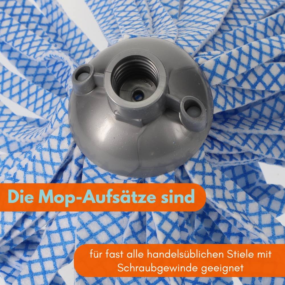 12er Set Wischmopp Ersatz Kopf Set Ersatzmop Wischmop Bodenwischer Aufsatz Synthetik Vliesstoff Wischer Mopp Boden Wischmob