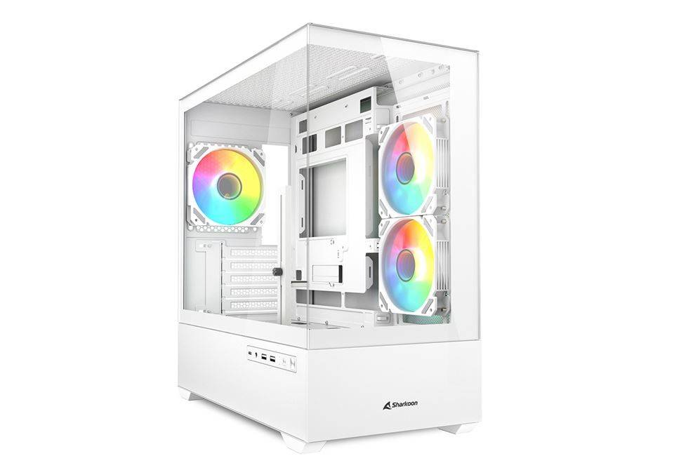 Sharkoon Gehäuse MK6 RGB Micro-ATX 1xGlas weiß