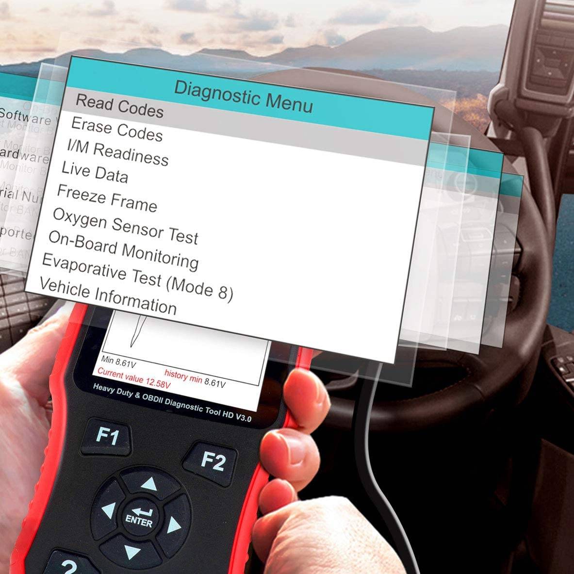 DIAGNOSEGERÄT iCARSOFT HD V 3.0 für LKW, Transporter und Busse