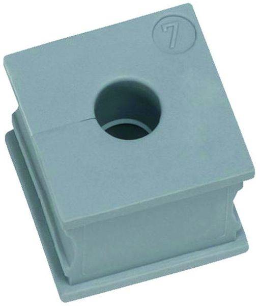 icotek Kabeltülle klein Klemmbereich 13,0mm - 14,0mm Temperaturbereich -40°C bis 90°C Farbe grau - 10 Stück