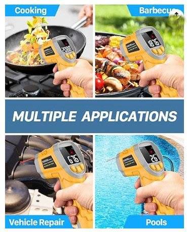 CEM Infrarot Thermometer DT-8861 für Zuhause & Garten ( -50°C , 550ºC )