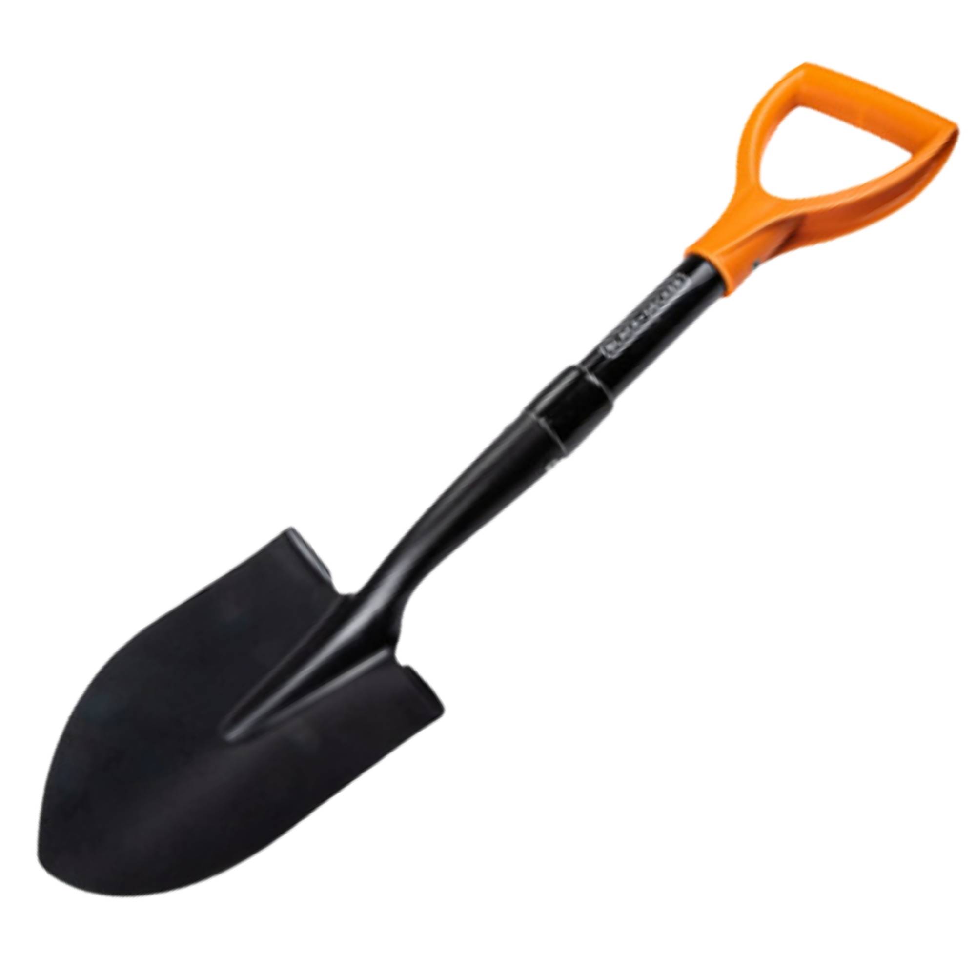 BLACK+DECKER Schaufel 67cm klein Rostfrei 800g Spaten Mini Fiberglas Karbonstahl