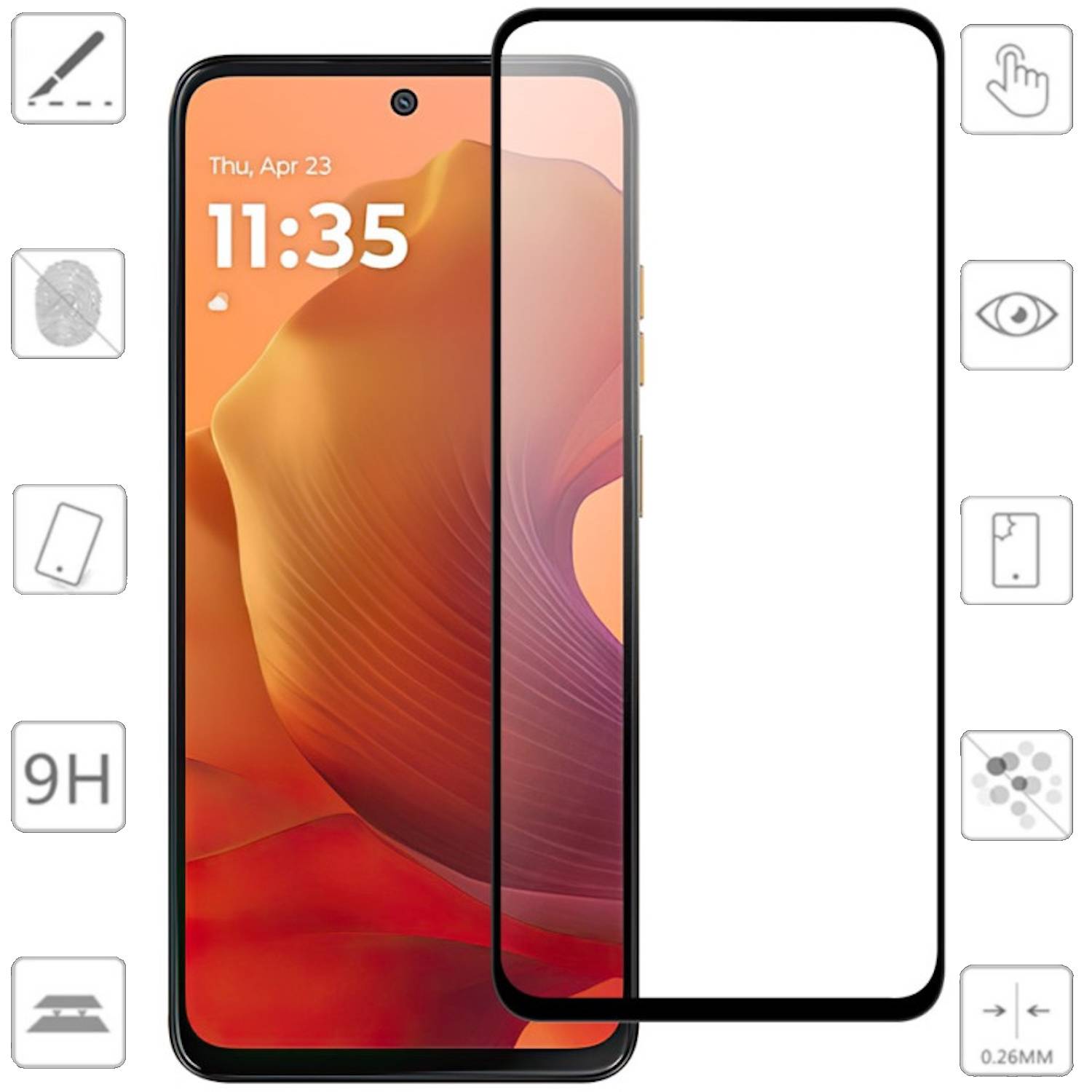 Für Xiaomi Poco X7 Pro 5G / Redmi Turbo 4 1x 3D Premium Display H9 0,3mm Hart Glas Schutz