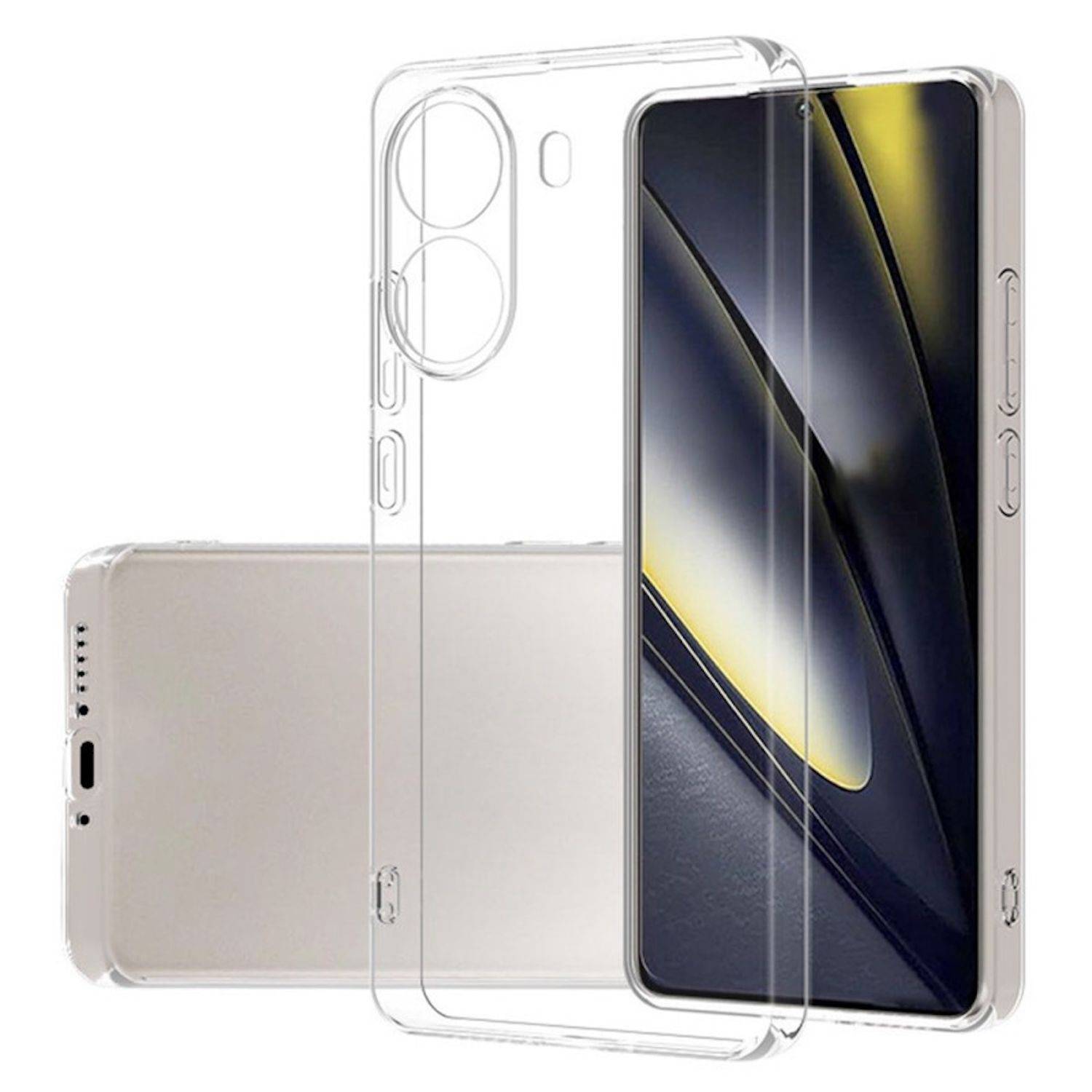 Für Xiaomi Poco X7 Pro 5G / Redmi Turbo 4 Silikon TPU Schutz Handy Hülle Cover Flexibel Transparent