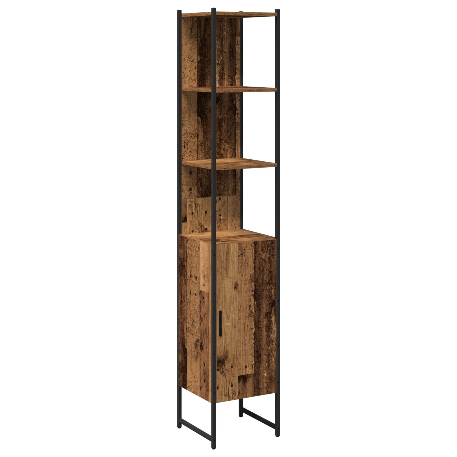 vidaXL 4-teiliges Badezimmermöbel-Set aus altem Holz