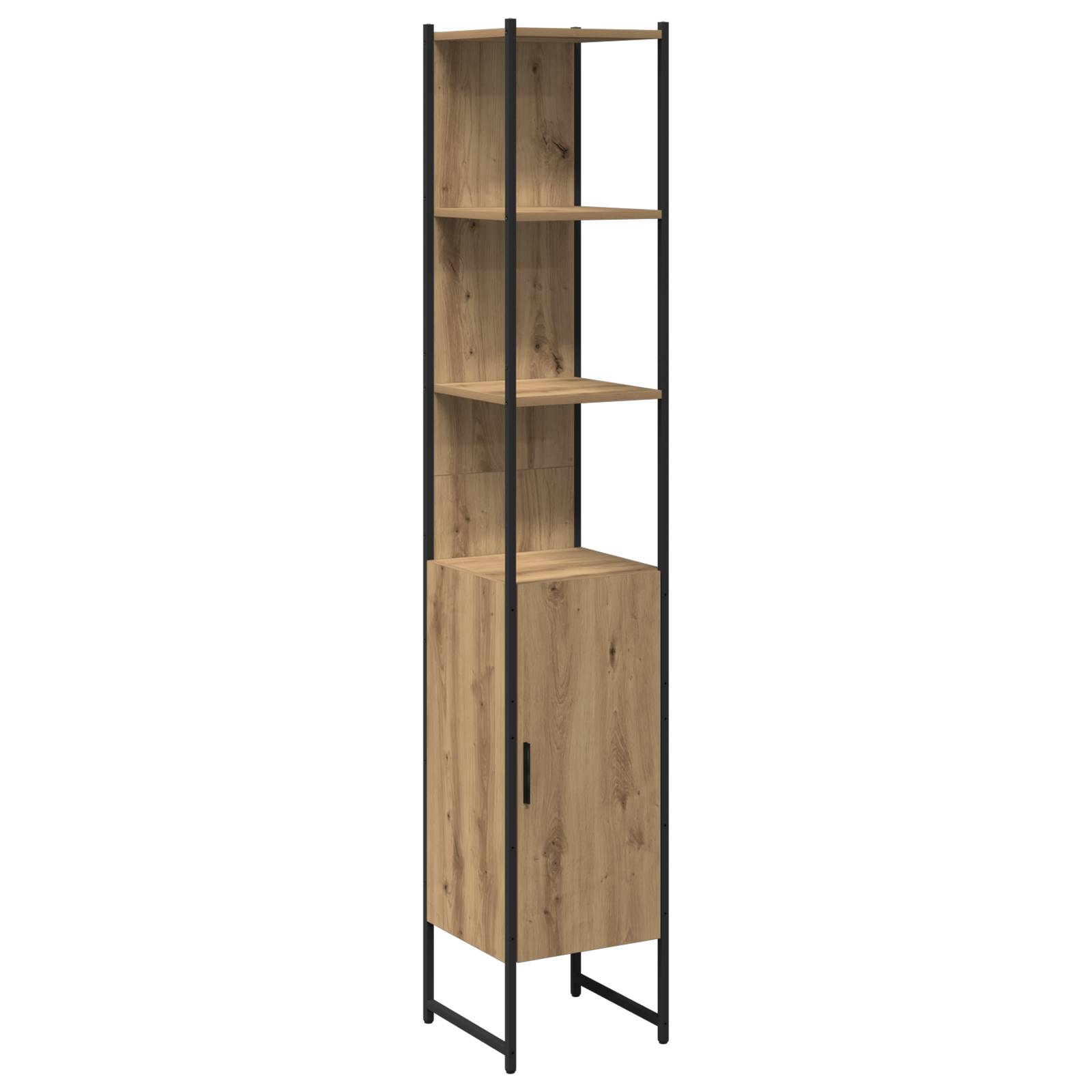 vidaXL Badschrank Artisan Eiche 33x33x185,5 cm Holzwerkstoff
