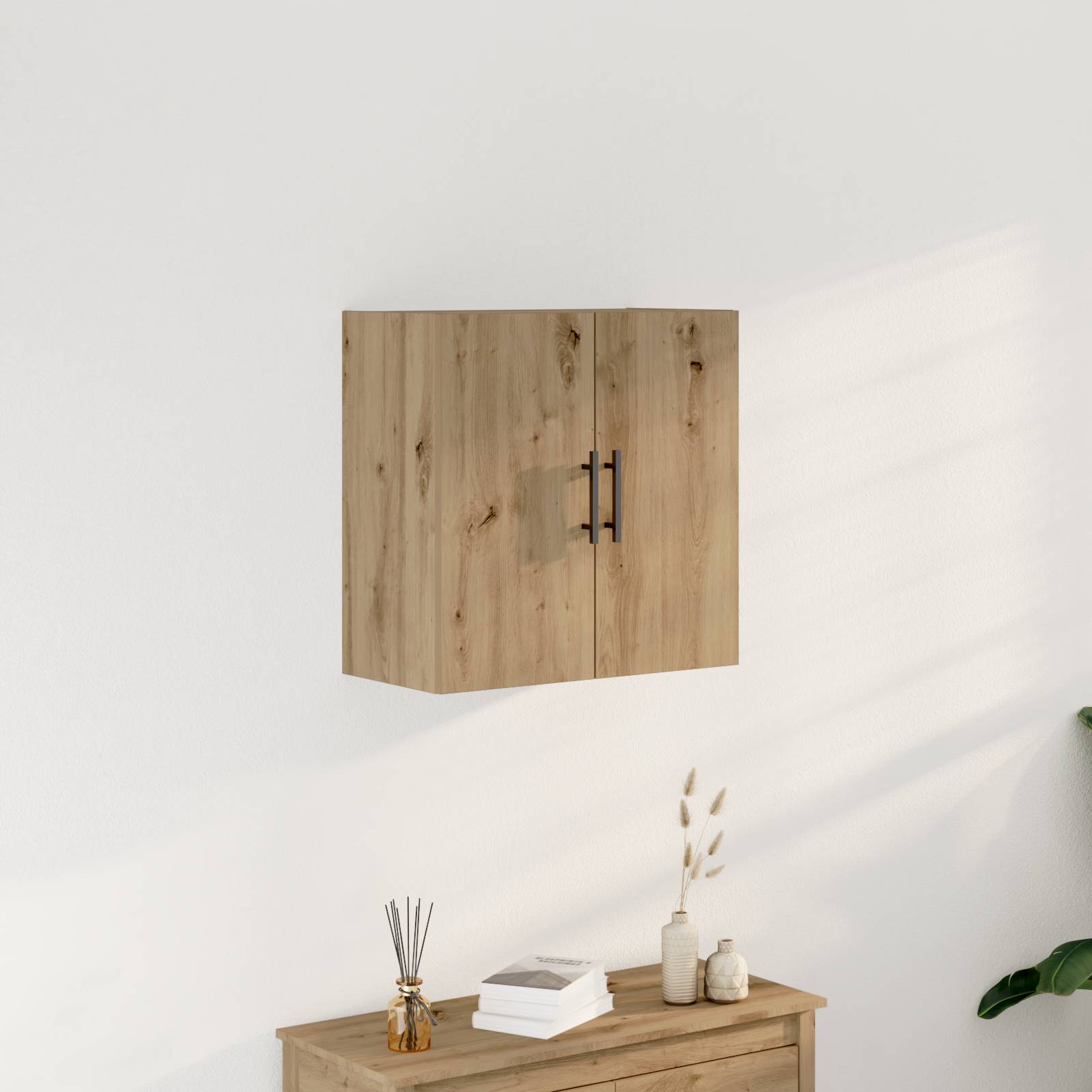 vidaXL Wandschrank Artisan Eiche 60x31,5x60 cm Holzwerkstoff