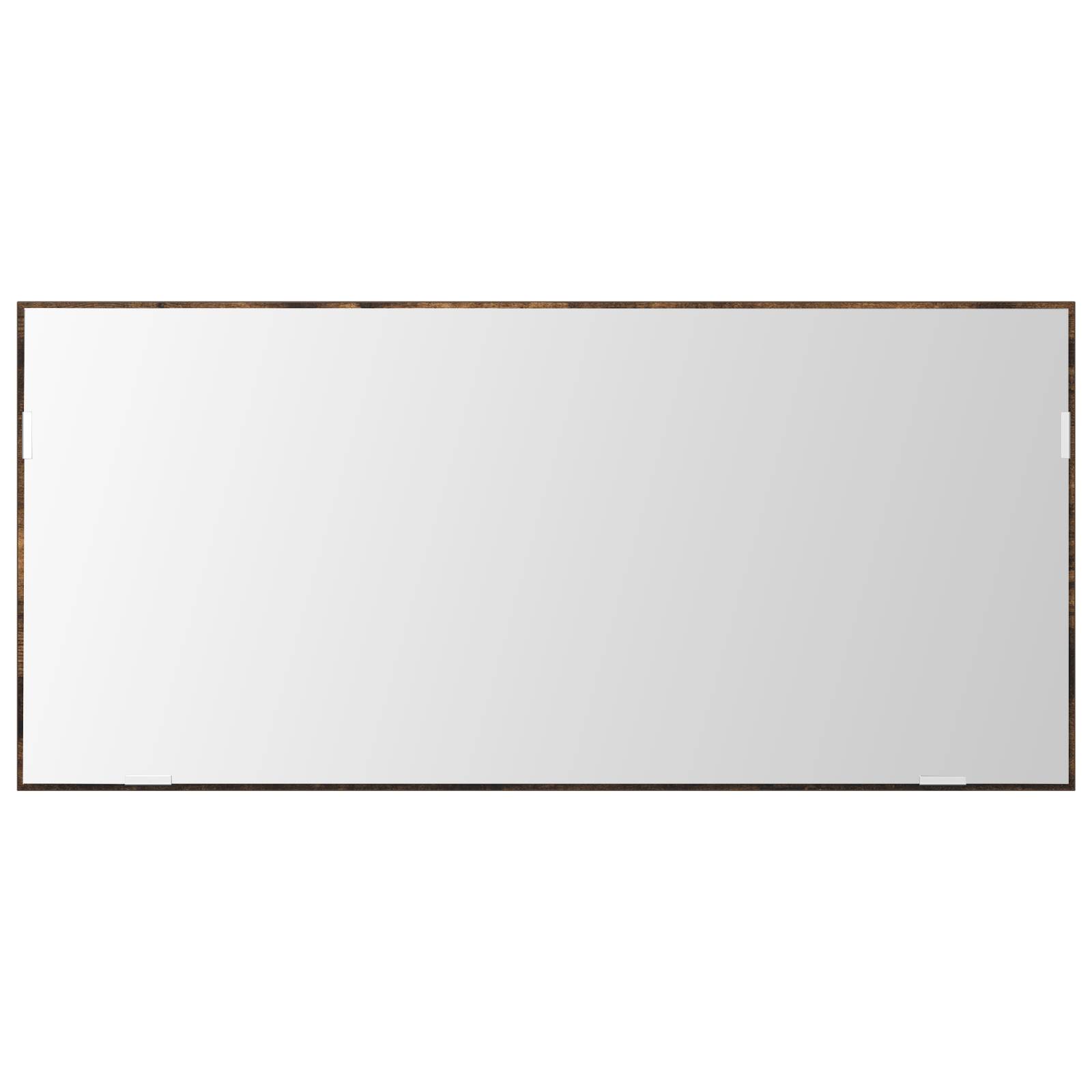 vidaXL Spiegelschrank mit LED-Leuchte Räuchereiche 80x37 cm
