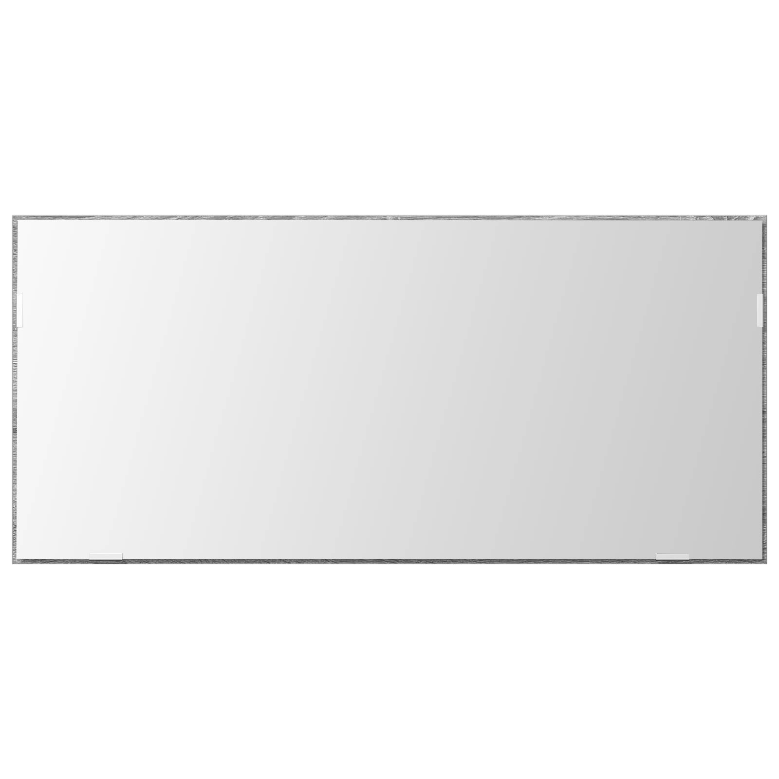 vidaXL Spiegelschrank mit LED-Leuchte Grau Sonoma 80x37 cm