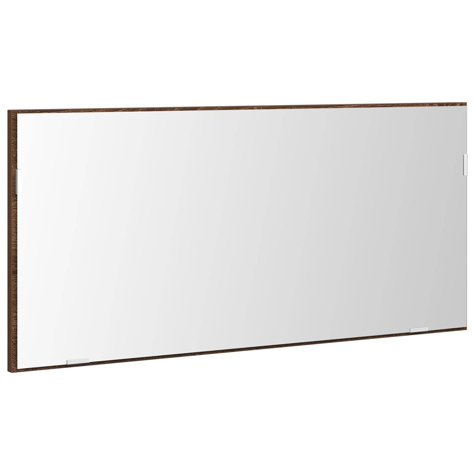 vidaXL Spiegelschrank mit LED-Leuchte Braun Eiche 80x37 cm