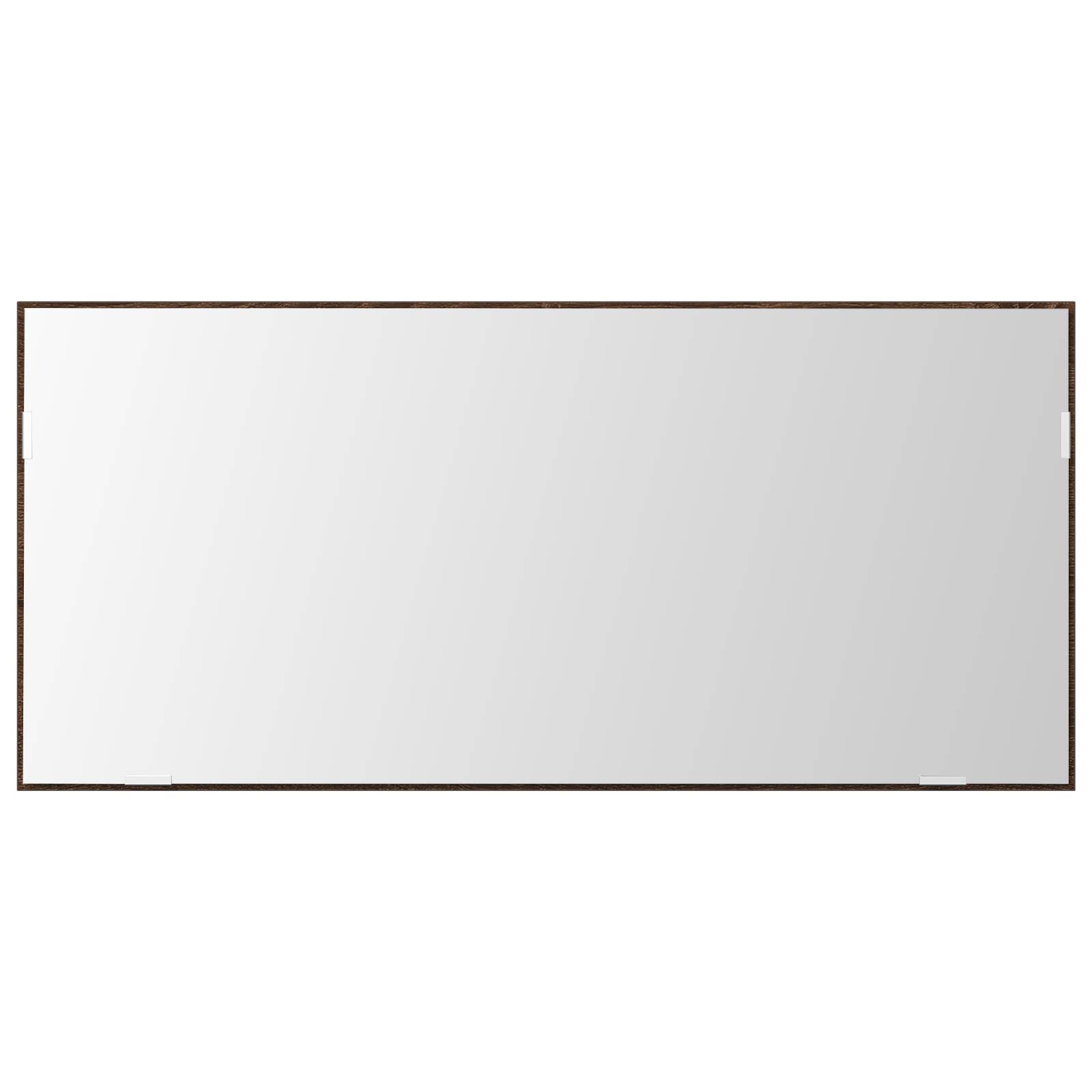 vidaXL Spiegelschrank mit LED-Leuchte Braun Eiche 80x37 cm