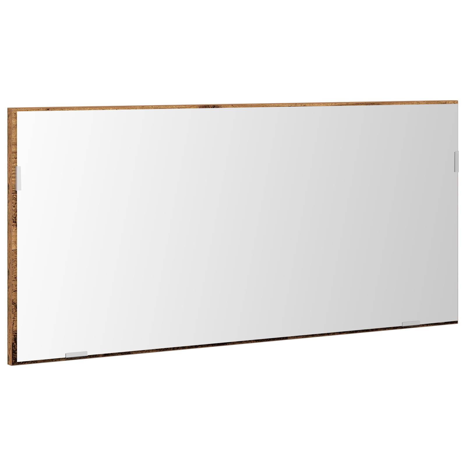 vidaXL Spiegelschrank mit LED-Leuchte Altholz 80x37 cm