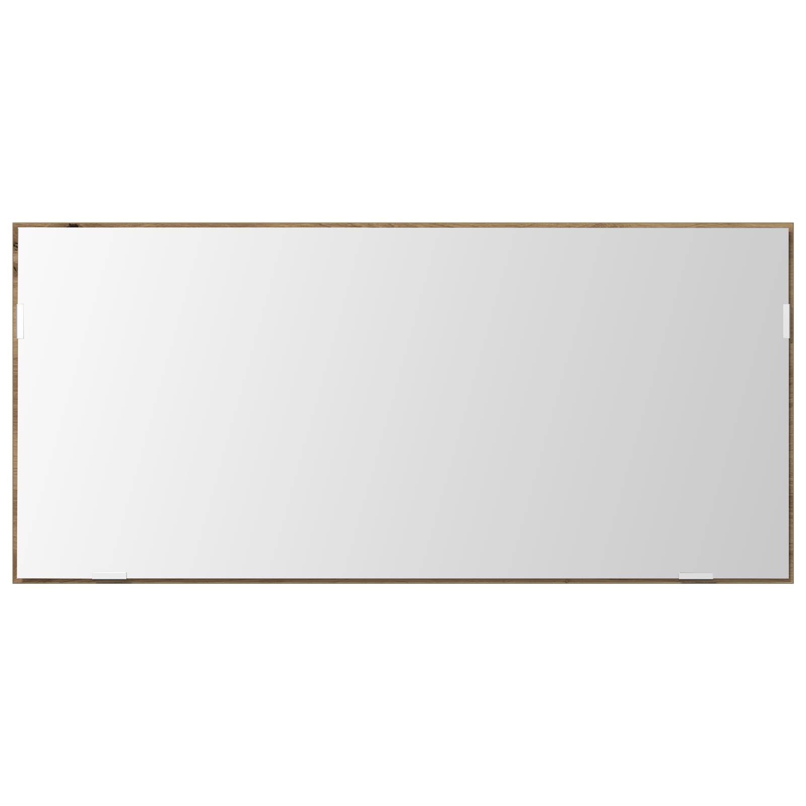 vidaXL Spiegelschrank mit LED-Leuchte Artisan Eiche 80x37 cm