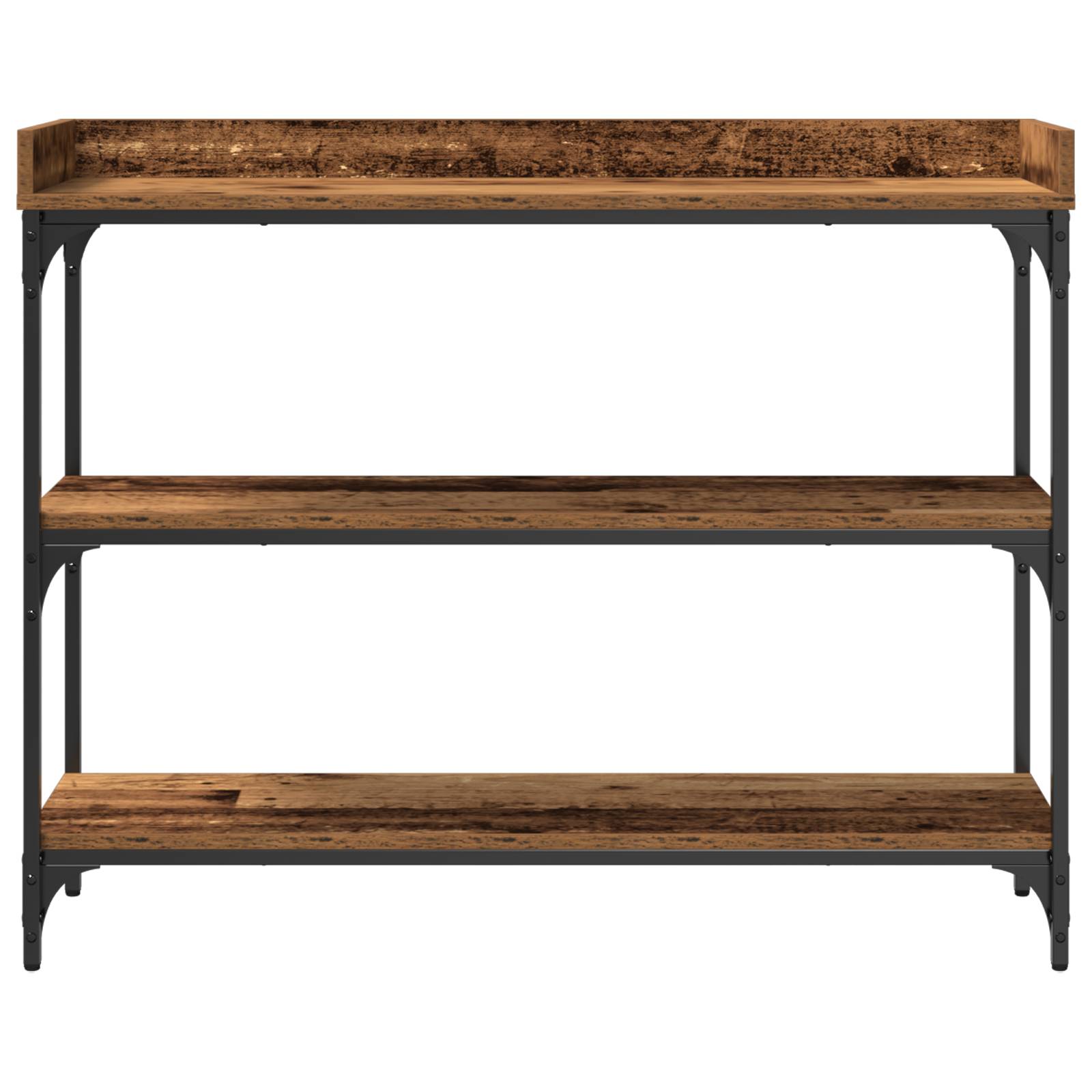 vidaXL Konsolentisch Altholz 100x30x80 cm Holzwerkstoff und Stahl