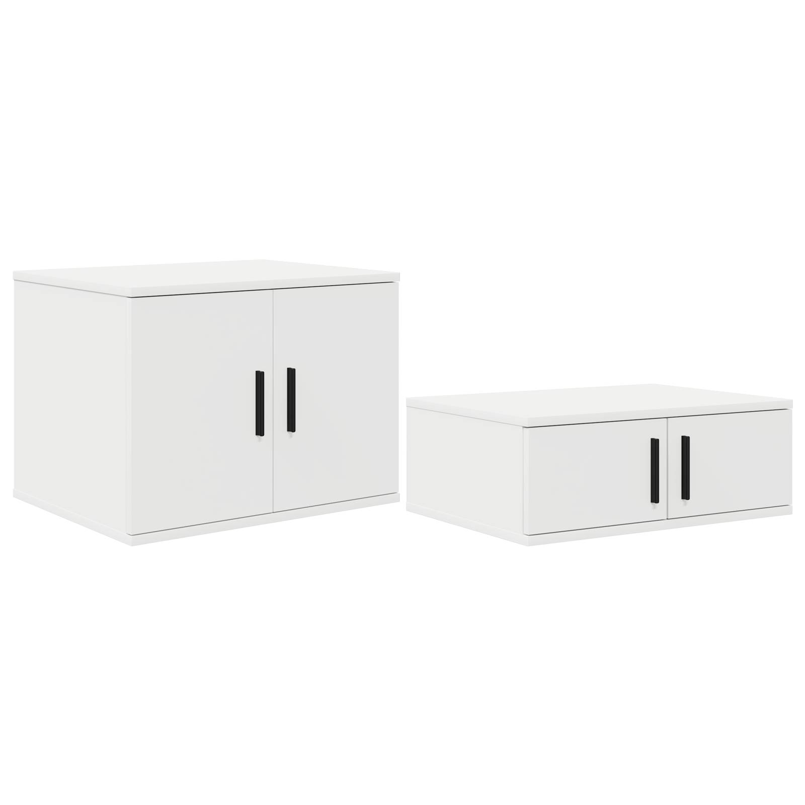 vidaXL Beistellschrank Weiß 127x41x40 cm Holzwerkstoff