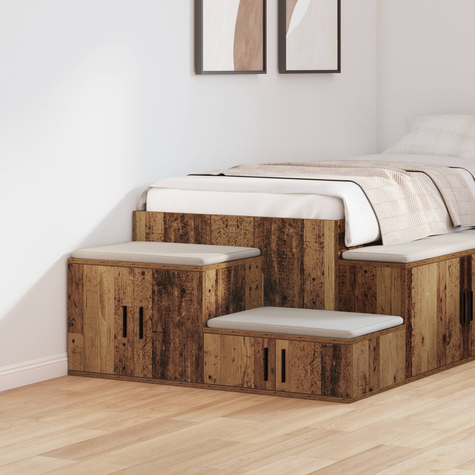 vidaXL Beistellschrank Altholz 108x41x40 cm Holzwerkstoff