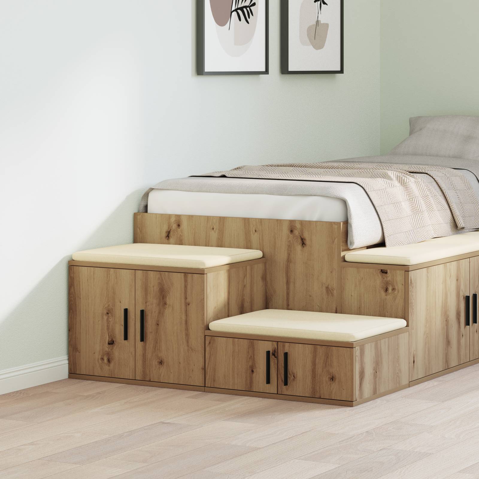 vidaXL Beistellschrank Artisan Eiche 103x41x40 cm Holzwerkstoff