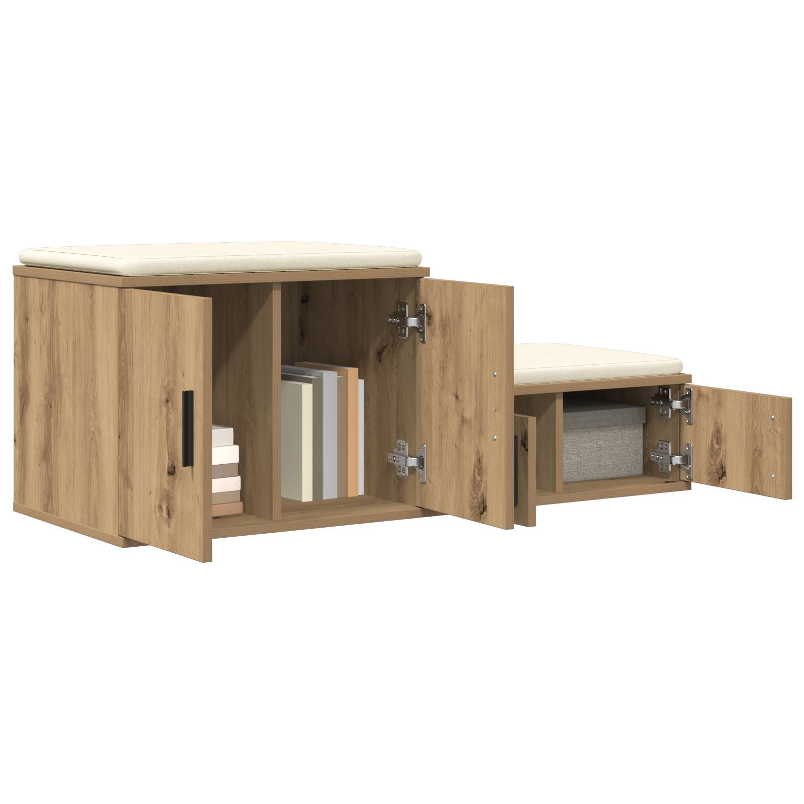 vidaXL Beistellschrank Artisan Eiche 103x41x40 cm Holzwerkstoff