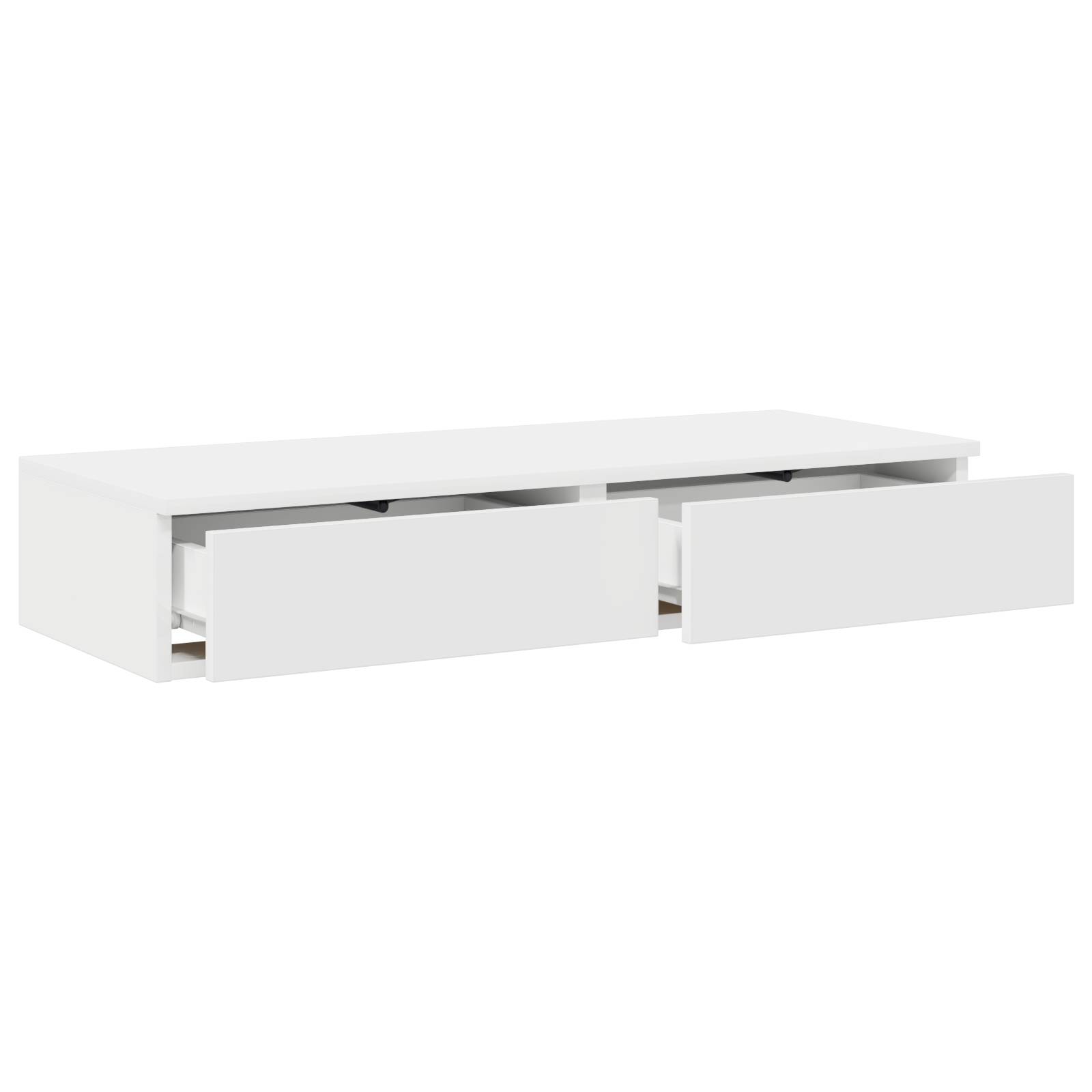 vidaXL Bett-Schubladen in Weiß 75x36,5x16,5 cm aus Spanplatte