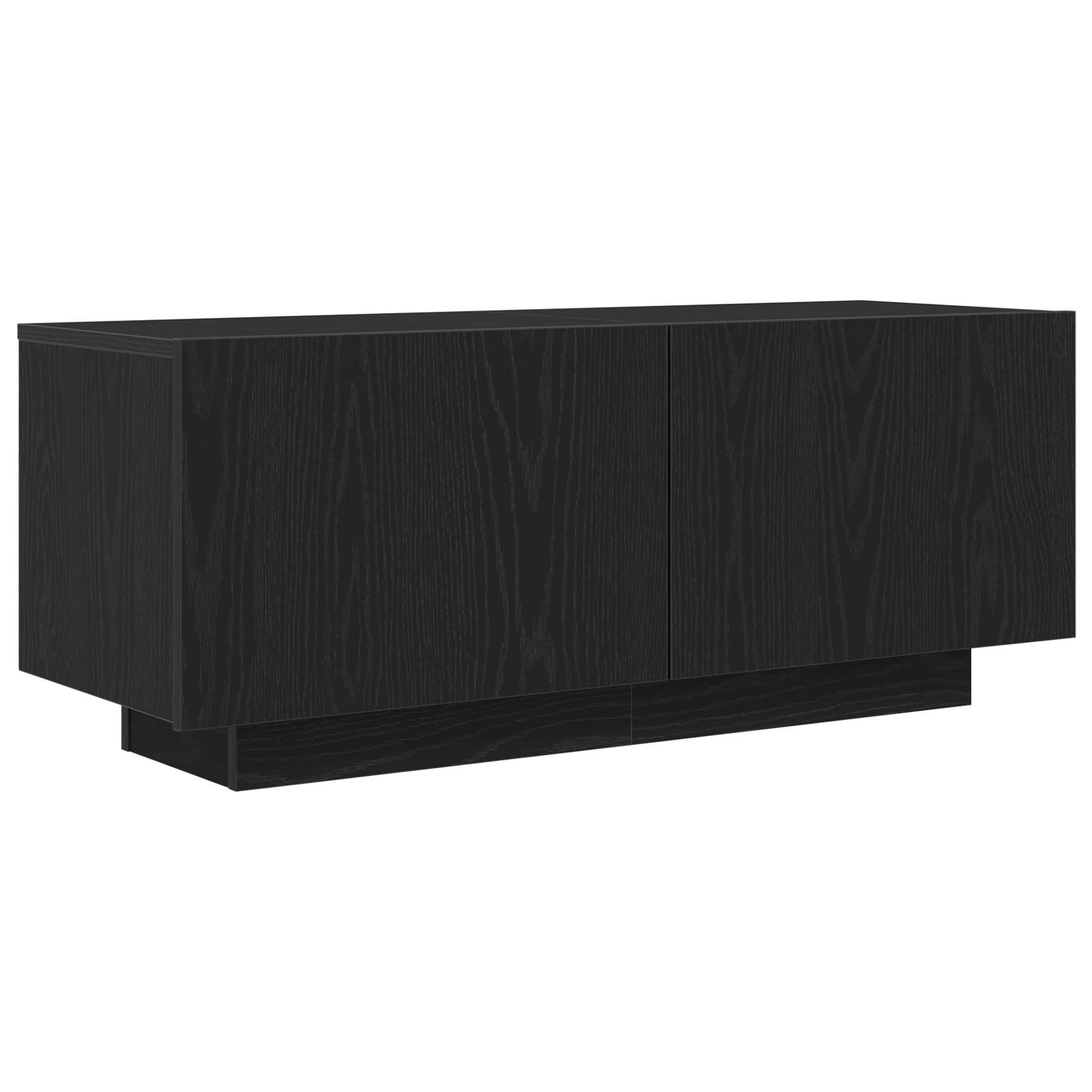 vidaXL TV-Möbel Schwarz Eiche 100x35x40 cm Holzwerkstoff