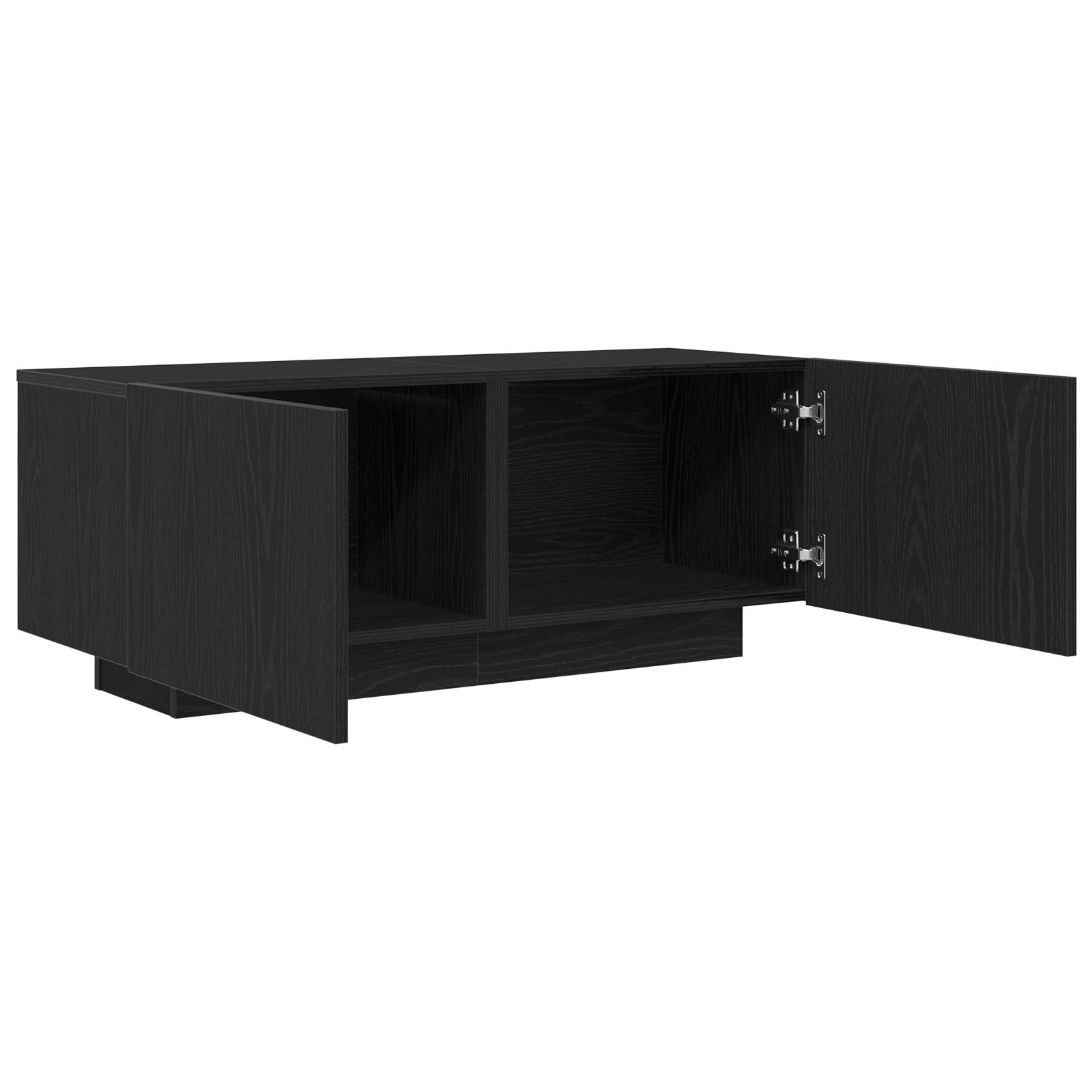 vidaXL TV-Möbel Schwarz Eiche 100x35x40 cm Holzwerkstoff