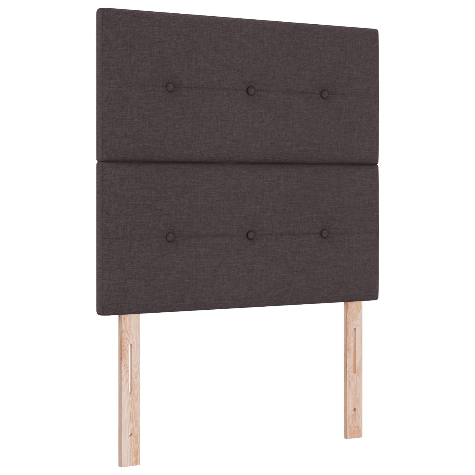 vidaXL Boxspringbett mit Matratze Dunkelbraun Kleines Doppelbett Stoff