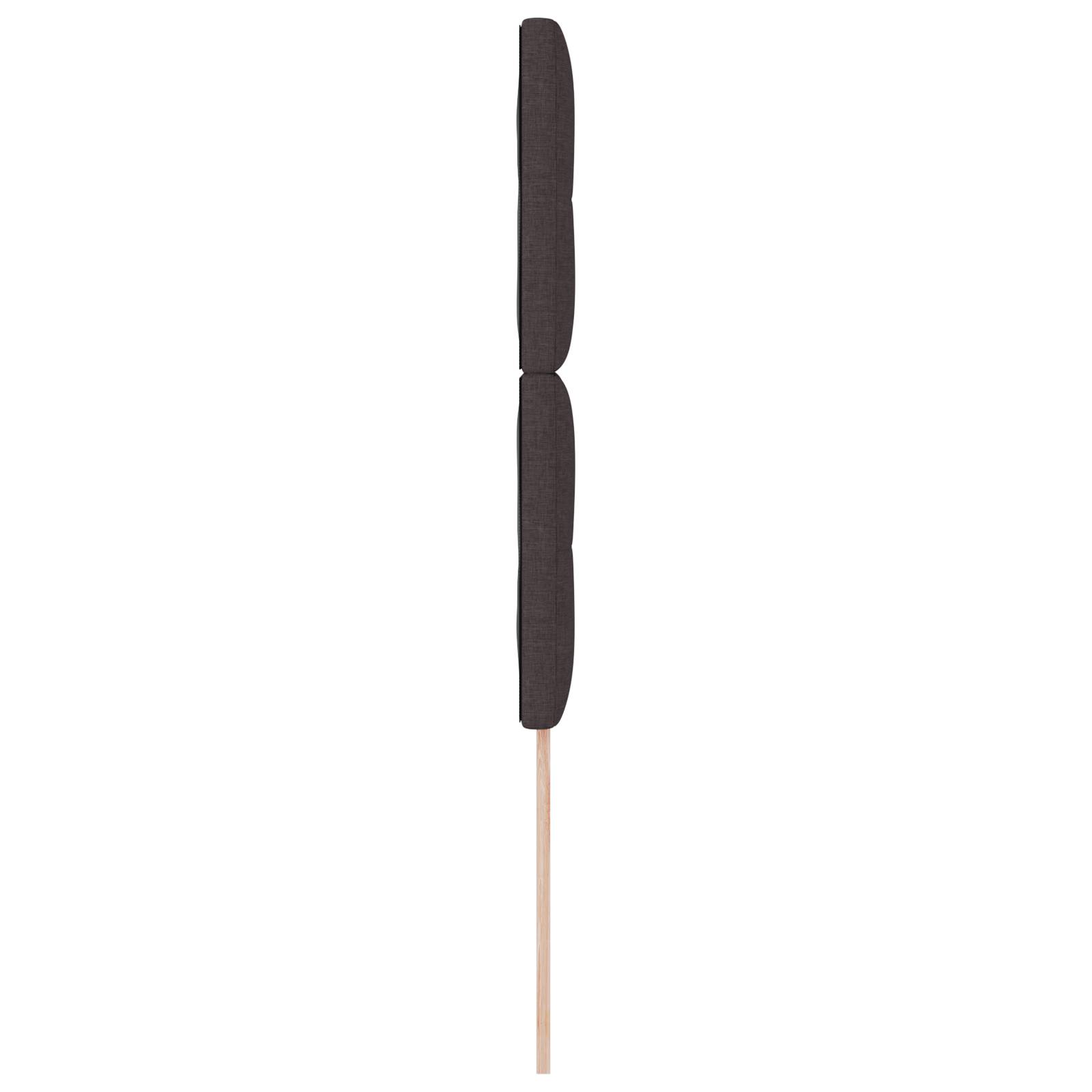 vidaXL Kopfteil mit Knopfheftung Dunkelbraun 100 cm Stoff