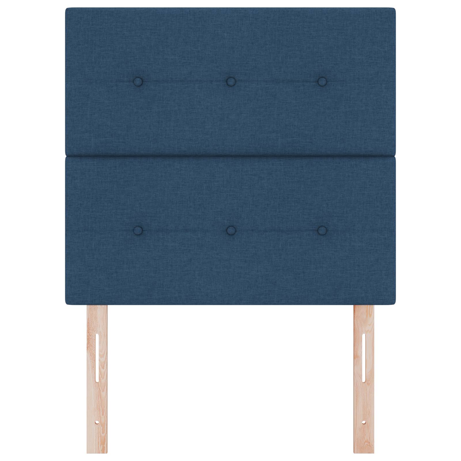 vidaXL LED Kopfteil Blau 80 cm Stoff