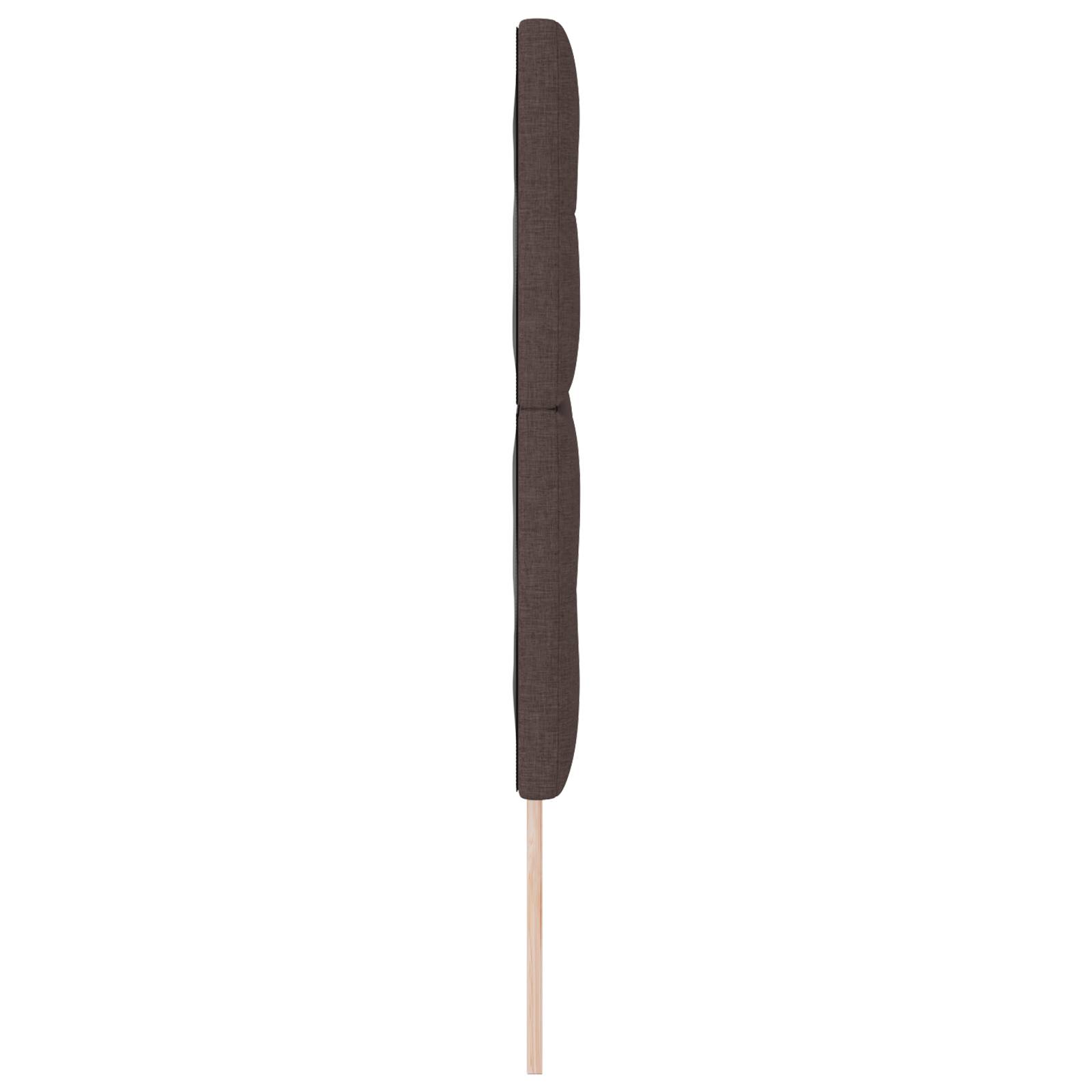vidaXL Kopfteil mit Knopfheftung Dunkelbraun 160 cm Stoff