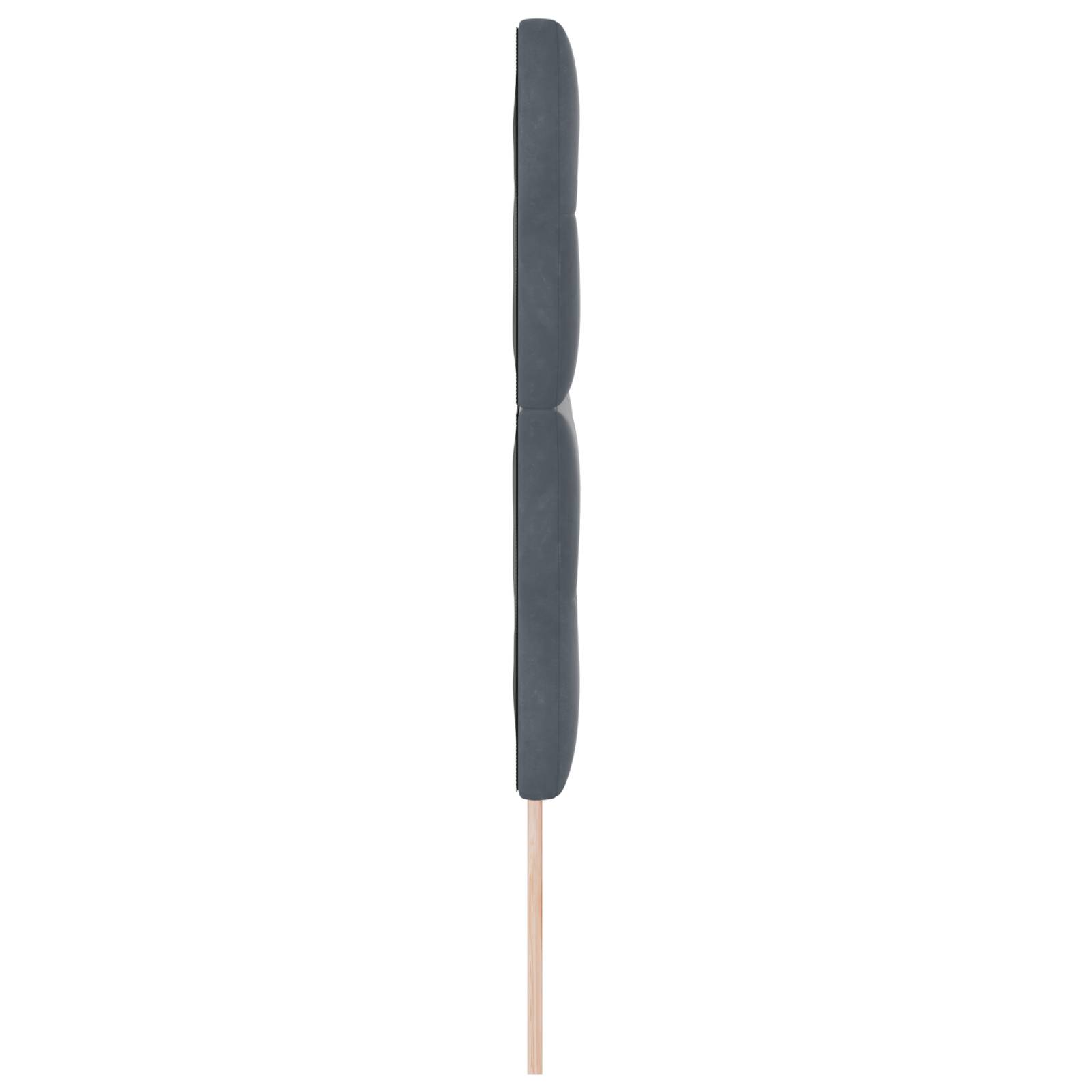 vidaXL Kopfteil mit Knopfheftung Dunkelgrau 140 cm Samt