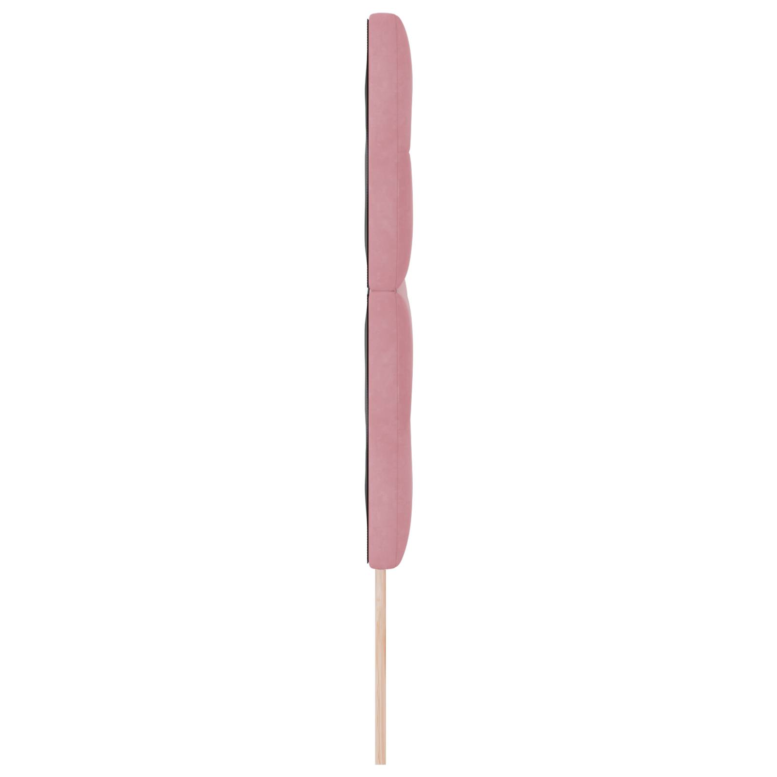 vidaXL Kopfteil mit Knopfheftung Rosa 160 cm Samt