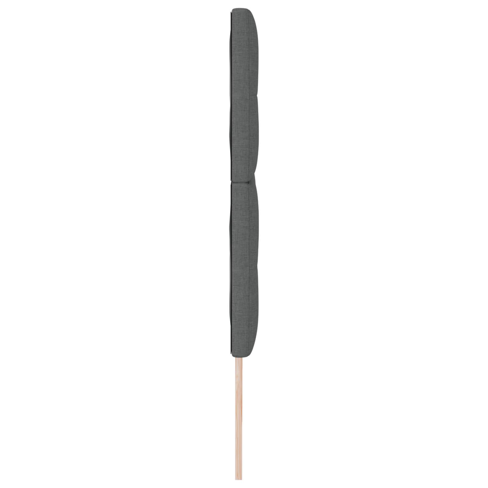 vidaXL Kopfteil mit Knopfheftung Dunkelgrau 180 cm Stoff