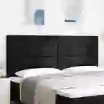vidaXL LED Kopfteil Schwarz 100 cm Stoff vidaXL LED Kopfteil Schwarz 100 cm Stoff