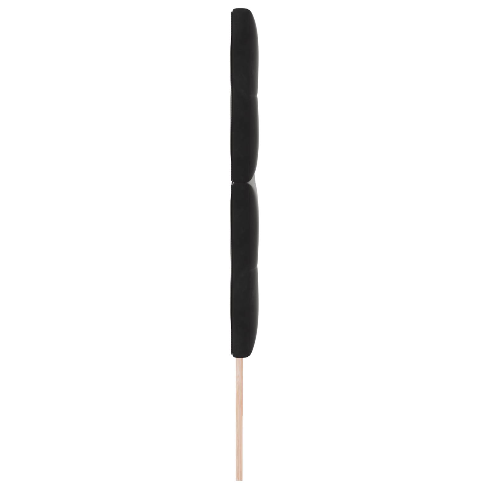 vidaXL Kopfteil mit Knopfheftung Schwarz 200 cm Samt